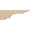 Ekena Millwork 4"W x 24"D x 8"H Thin New Brighton Rough Cedar Woodgrain TimberThane Corbel, Primed Tan CORUR04X24X08NEBRCPR - alternate 2